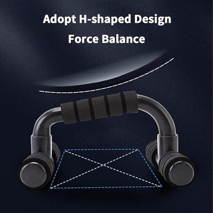 Push up Bar, Push Up Bars Strength Training, Push-up Bracket Board with Non-Slip Sturdy Structure, Push Up Bars for Men & Women, Push Up Stands Handle Gym Exercise Equipment Home Fitness(Black)