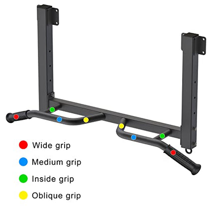 Kipika 32" Ceiling Mounted Pull Up Bar - Heavy Duty, Highly Adjustable, Multifunctional Chin Up Bar - Home Gym System with Punching Bag Hanger and Resistance Bands Training - color: Joist Pull Up Bar