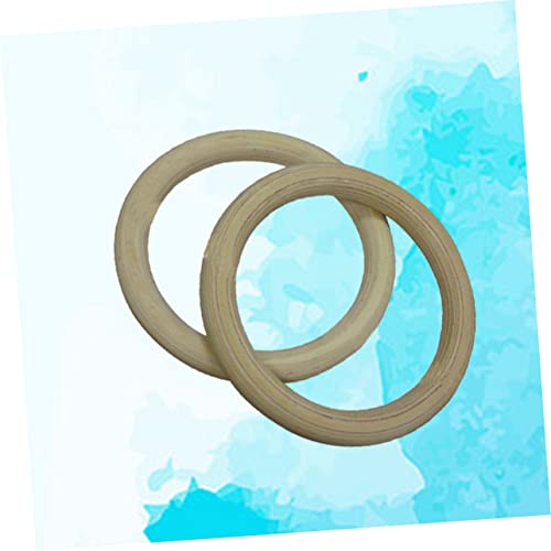 TOYANDONA Birch Wood Gymnastic Rings 250kg Load for Cross Training Workouts