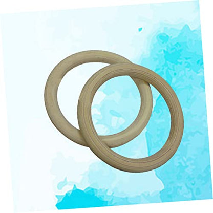 TOYANDONA Birch Wood Gymnastic Rings 250kg Load for Cross Training Workouts