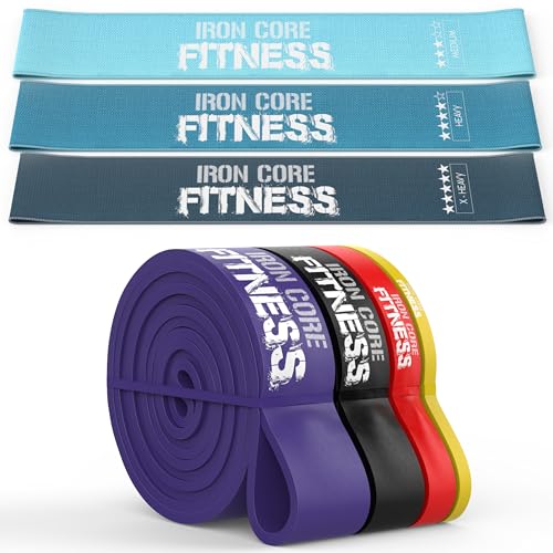 Level Up Your Pull-Ups, Glutes & Full Body Strength with Long Resistance Bands and Non-Slip Mini Loop Bands – Durable Fitness Band Set for Assisted Pull Ups, Booty Workouts & Total Body Training