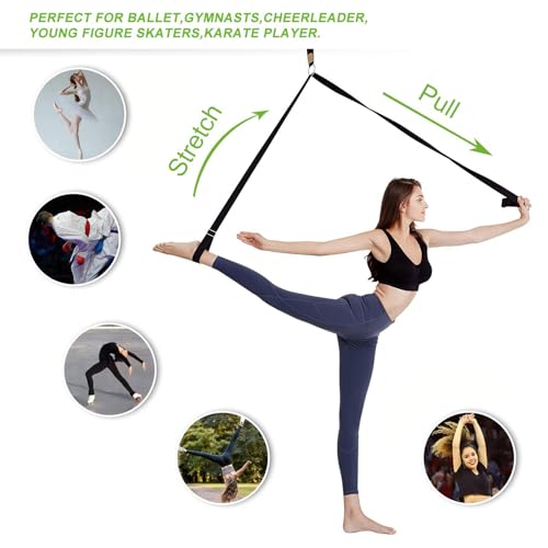 UBING Leg Stretcher, Door Flexibility Trainer, Over the Door Strech Strap for Flexibility, Splits Trainer for Dance Ballet Cheer Gymnastics Taekwondo Stretching