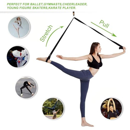 UBING Leg Stretcher, Door Flexibility Trainer, Over the Door Strech Strap for Flexibility, Splits Trainer for Dance Ballet Cheer Gymnastics Taekwondo Stretching