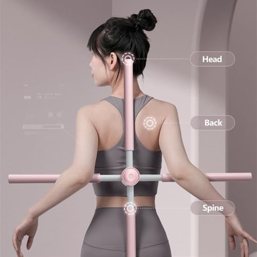 Yoga Body Sticks Stretching Humpback Correction Rod Open Shoulder Bodybuilding Back Posture Training Bar (Green)