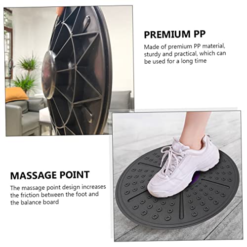 VOSAREA Balance Training Board Purple PP Material Non Slip Fitness Equipment for Core Strength Stability Posture Improvement Yoga and Home Exercise