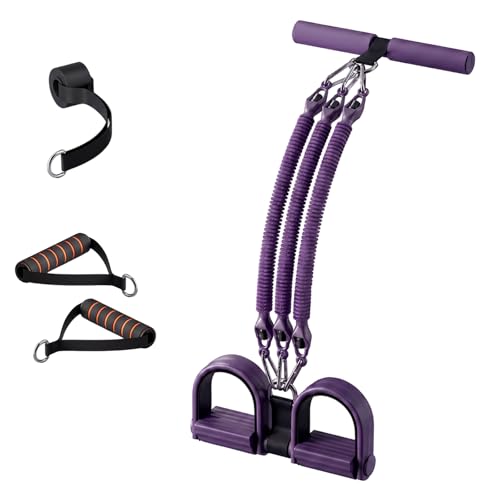 Pedal Resistance Band with Handle, 2026 Upgrade Multifunction Pedal Resistance Band, Elastic Pull Rope for Abs, Legs, Glutes, Arms, Waist