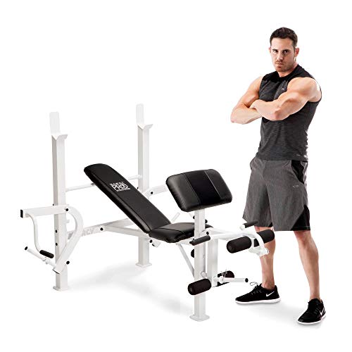 Marcy Diamond Elite Classic Multipurpose Workout Lifting Weight Bench for Home and Gym Strength Training
