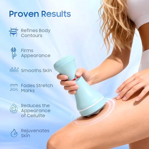 Deep Tissue Massage Gun for Women – 5 Massage Heads, Vibration Therapy for Muscle Recovery & Pain Relief, Cellulite Massager for Legs, Thighs, Abdomen, Neck & Shoulders,