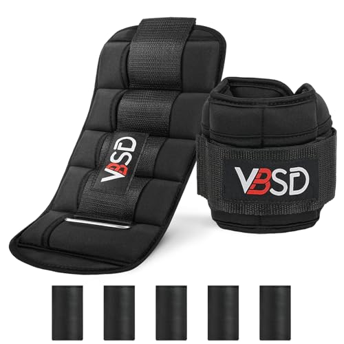 Adjustable Ankle Weights for Men Women, 2 4 6 8 10 lbs 1 Pair Leg Weight Straps, Weighted Ankle Weight Set with Removable Sandbags for Walking Running Yoga Physical Therapy Gym Home Workout - color: Black, size: 2LBx2