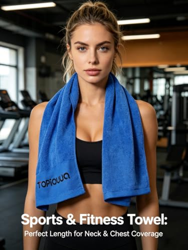 Sports Towels 2-Pack, Ultra-Soft 100% Cotton Quick-Dry Gym Towels