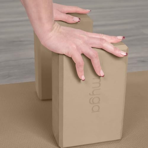 MYGA Yoga Block,Lightweight EVA Foam Yoga Brick,High Density Non-Slip Block for Yoga Poses, Pilates, Balance and Flexibility
