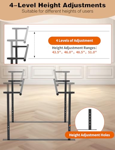 YEEZOO Parallel Bars for Physical Therapy 7FT, Adjustable Height & Width Walking Assist bar for Rehabilitation & Walking Balance Issues(7FT/214cm) - size: 7FT Length