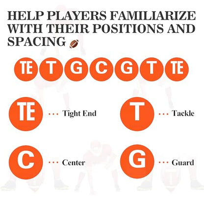 Football Markers for Position, Agility, and Tactical Training
