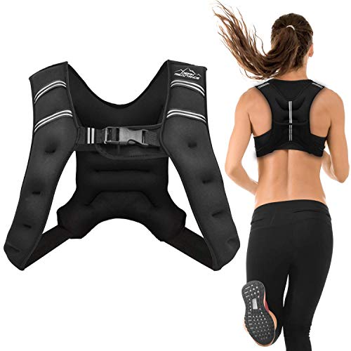 "Aduro Sport Weighted Vest Workout Equipment, 4lbs/6lbs/12lbs/20lbs/25lbs/30lbs Body Weight Vest for Men, Women, Kids"