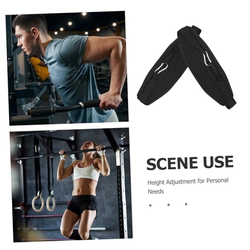 Toddmomy Hanging Ab Straps for Pull Up Bar Adjustable Fitness Straps Sturdy Nylon Soft Padding Ab Sling Kit for Strength Training Suitable for Home Gym Workouts