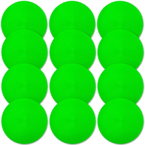 Poly Spot Markers 4inch/9 inch Non-Slip Rubber Agility Markers Flat Field Cones Floor Dots for Football, Soccer, Basketball Training Markers, School Activities, Exercise Drills, Social Distancing