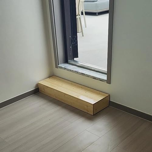 5 6 7 Inch High Platform Outdoor Step, Safety One Step Stool - Commercial/Household, Stair Assist Indoor&Outdoor, Coffees Walnut Natural Wood, Custom Size(B-H 6'',32x16in/80x40cm) - color: B-h 6'', size: 32x16in/80x40cm
