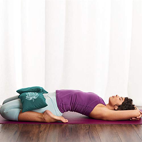 Yoga Sand Bag Cotton Unfilled for Yoga Weights and Resistance Training - color: Green