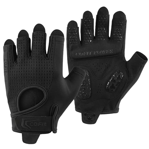 Gym Gloves for Men Women, Workout Gloves with 5MM Padded Palm, Fingerless Weight Lifting Gloves, Breathable Non-Slip Fitness Gloves for Training, Exercise - size: Small