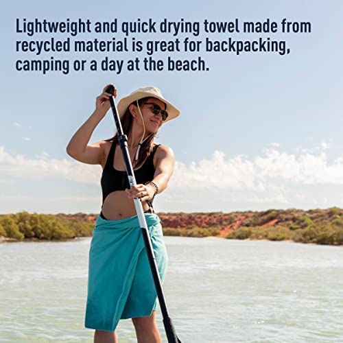 Sea to Summit Drylite Towel, Lightweight Camping and Travel Towel - color: Moonlight Blue, size: Medium
