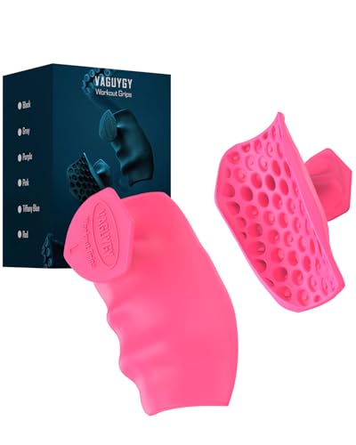 Workout Grips,Rubber Fingerless Gym Gloves, Pull Up Grips for Men Women Crosstraining Palm Grips Hand Protection，Suitable for Gym & Home Workouts, Improves Grip Strength - color: Pink