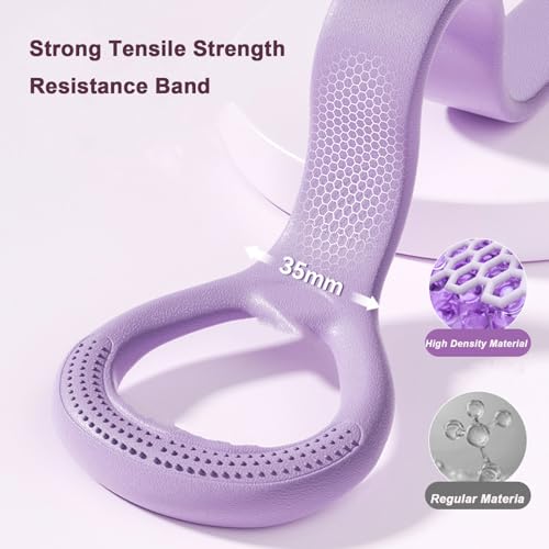 Figure 8 Resistance Band Elastic Bands with Handles for Stretching Working Out Arm Back Shoulder Chest Exercise Rope Bands Fitness Equipment for Yoga, Pilates, Physical Therapy - color: Pink