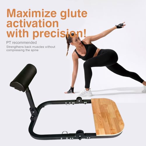 Hip Thrust Machine for High Resistance Glute Workout Equipment,Glute Machine Home Gym Hip Thrust Bench Comes with 50, 100, and 150 Lbs of Resistance