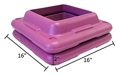 Ader 44'' Original Health Club Step, Aerobic Step, Gym Class Step, Platform with Risers