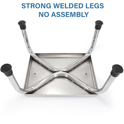 Vaunn Medical Foot Step Stool 350lbs Heavy-Duty Welded Steel Legs, Fully Welded Single Construction Frame, Anti-Skid Rubber Platform