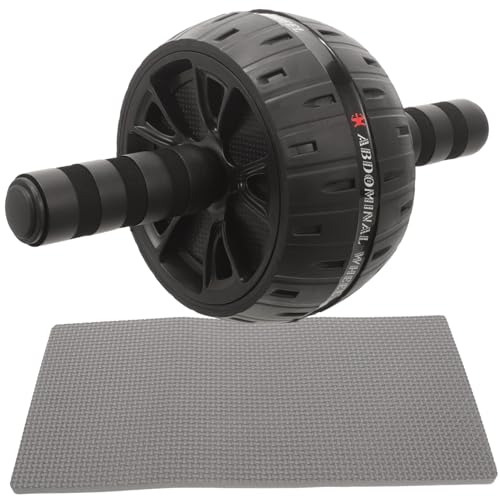 Silent Ab Roller Wheel with Knee Pad Fitness Equipment for Core Strengthening Comfortable Ergonomic Handles Suitable for Men Women Beginners and Experts