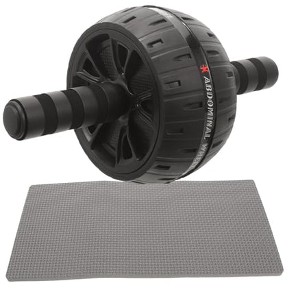 Silent Ab Roller Wheel with Knee Pad Fitness Equipment for Core Strengthening Comfortable Ergonomic Handles Suitable for Men Women Beginners and Experts