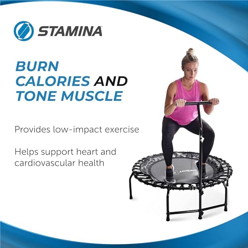 Fitness Trampoline - Indoor Mini Rebounder Trampoline for Adults - Professional's Choice, Safe & Stable