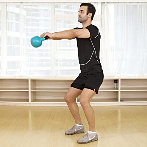 JFIT Kettlebell Weights Vinyl Coated Iron - style: 30lb (Gray)