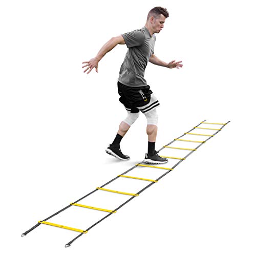 SKLZ Speed and Agility Ladder - Training Equipment for Athletes - Improve Coordination, Footwork, and Quickness - Ideal for Soccer, Football, and Fitness Workouts - style: Quick Ladder, 15-Feet