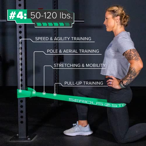 Serious Steel 41" Assisted Pull-up Band, Heavy Duty Resistance Band Sets, Stretching, Powerlifting, Resistance Training and Pull Up Assistance Bands - color: 4-Band Set (#1 #2 #3 #4)