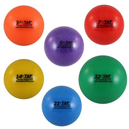 Tap Conditioning Max-Grip Weighted Ball - Set of Six | Industry Leading 2-Year Warranty Plyometric Balls Used in Pitching and Hitting Training