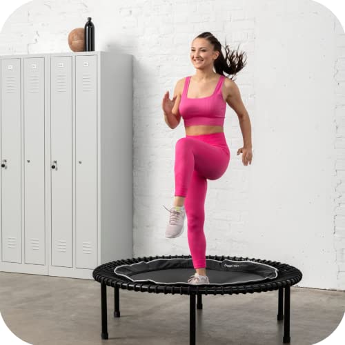 bellicon Mini Trampoline | Bungee Suspension up to 440 lbs | Indoor Fitness Rebounder for Adults | Screw-in Legs
