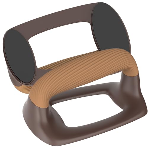 Push Up Bars, Ergonomic Pushup Handles for Home Gym Training - color: B: Light Brown
