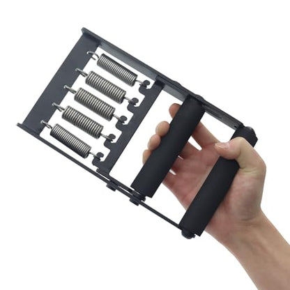 Solid Metal Hand Grip Dynamometer Hand Grip Strength Tester 165lb Adjustable Grip Strength Trainer with 5 Heavy Duty Springs,Professional Forearm & Finger Exercise Equipment for Athletes,Gym & Home Workouts
