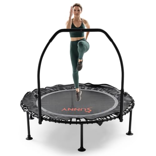Sunny Health & Fitness 36"/40"/48" Bungee Exercise Trampoline with Handlbar - size: 48" Trampoline