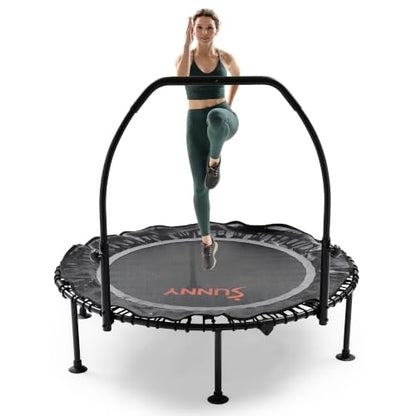 Sunny Health & Fitness 36"/40"/48" Bungee Exercise Trampoline with Handlbar - size: 48" Trampoline