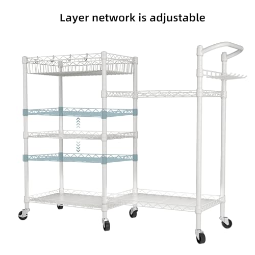 SINGAYE Dumbbell Rack Stand With Yoga Mat Storage, Gym Equipment Organizer, Cart for Workout Room, Home Gym With Hooks and Wheels