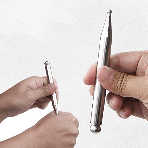 Stainless Steel Manual Acupuncture Pen-Deep Tissue Massage Tool- Reflexology Trigger Point Massage Tools for Relief Pain Full Body Relaxing Self-Massage Acupressure Bar - style: Modern