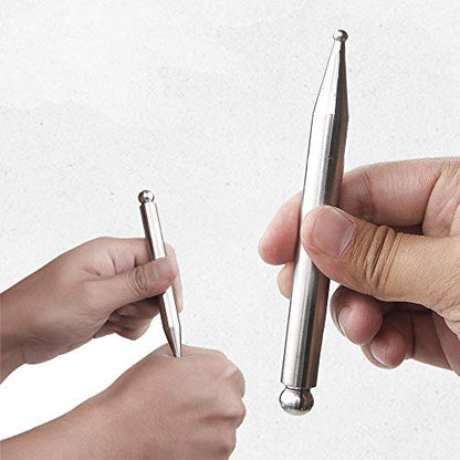 Stainless Steel Manual Acupuncture Pen-Deep Tissue Massage Tool- Reflexology Trigger Point Massage Tools for Relief Pain Full Body Relaxing Self-Massage Acupressure Bar - style: Modern