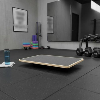 Wooden Balance Board Coordination Training Rectangular Wobble Board Anti-Slip Surface Exercise Equipment for Adults