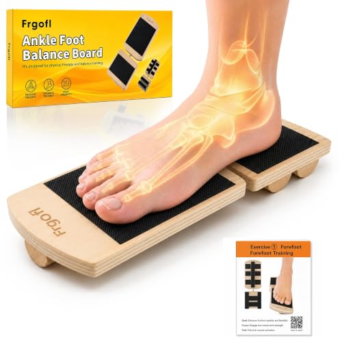 Adjustable Balance Board for Ankle Strengthening & Stability - color: Black