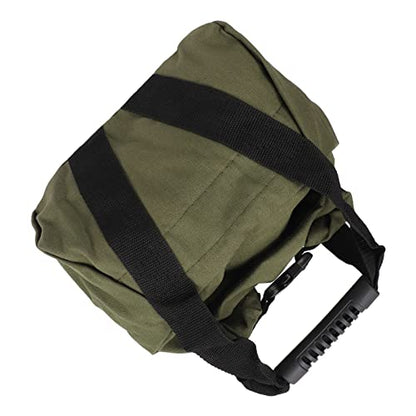 Fitness Sandbag with Handles for Weightlifting and Strength Training Empty Canvas Workout Power Bag (OD Green)