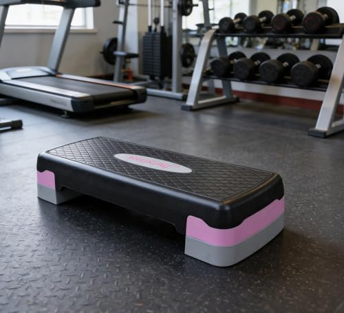 Height-Adjustable 4"-6" Aerobics Step Platform Fitness Equipment Workout Stepper Trainer For Indoor Exercise