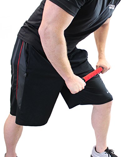 The Muscle Roller Stick, Massage for Legs | Great Gifts for Runners Men/Women, Athletes, Exercise - Shin Splints, Trigger Point - Red Elite Hard, 17" - color: Red