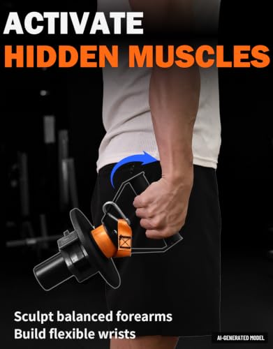 Fitarc Forearm Wrist Strengthener Grip Strength Trainer - color: 2" Forearm Crul Handle
